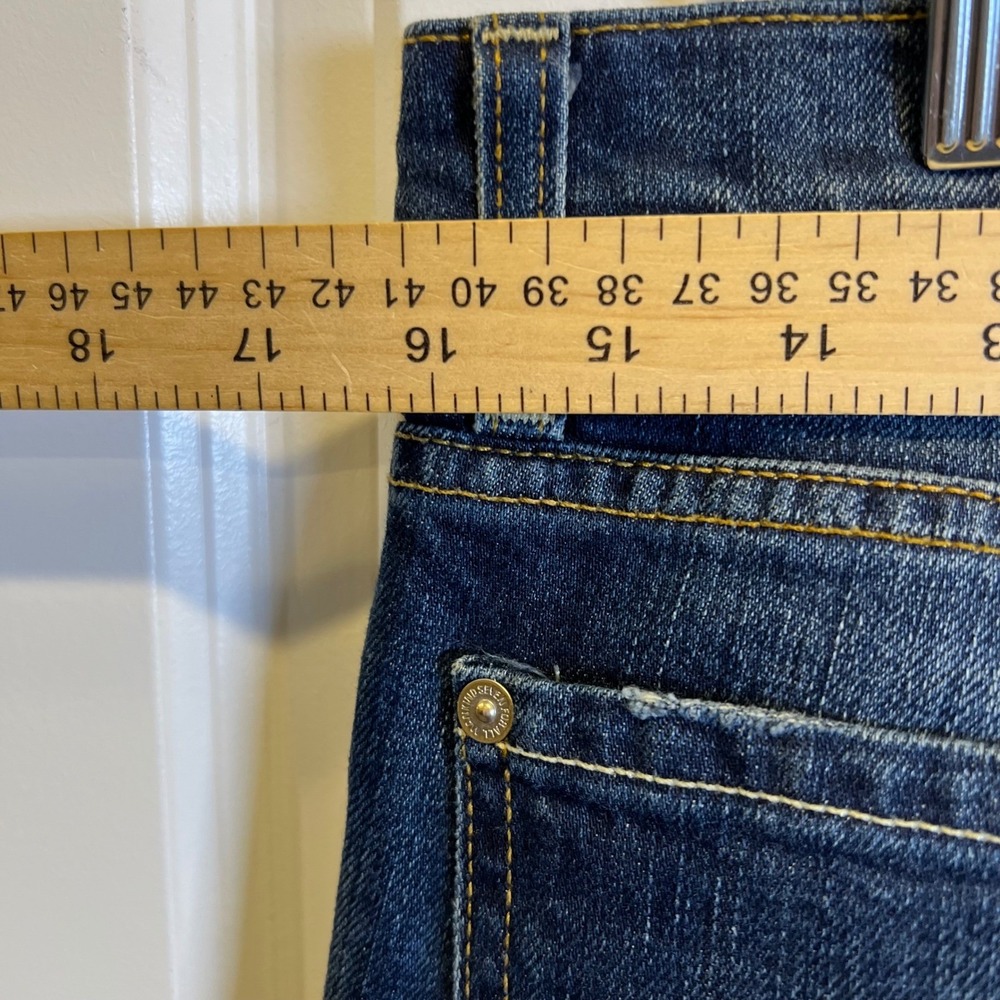 7 For All Mankind Women Josefina Jeans Distressed Boyfriend Blue 31 - Picture 11 of 16